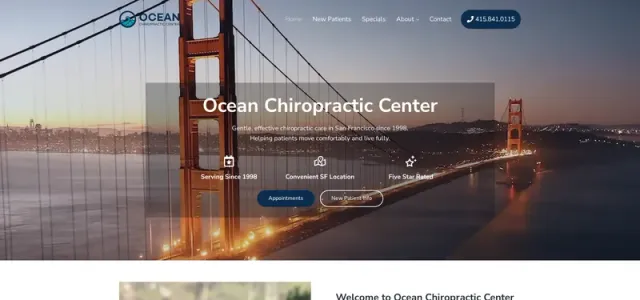 OCEAN CHIROPRACTIC CENTER: Desktop