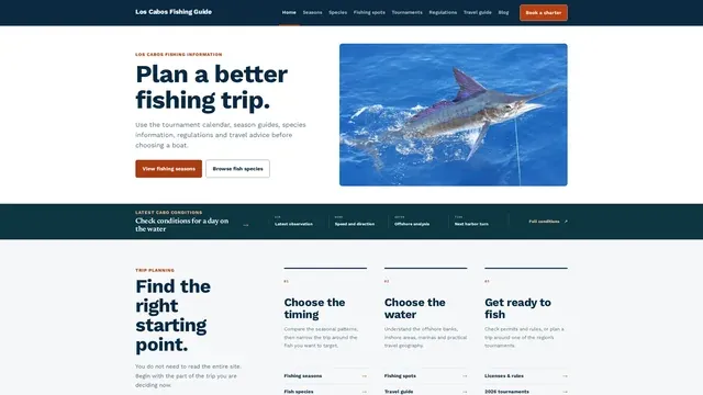 LOS CABOS FISHING: Home · Desktop