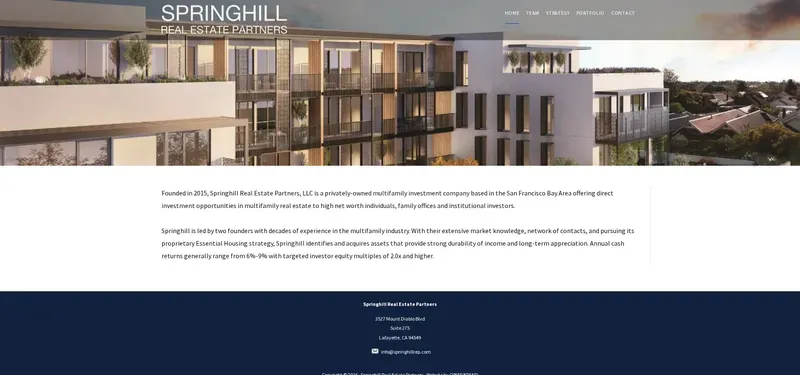 SPRINGHILL REAL ESTATE PARTNERS 1