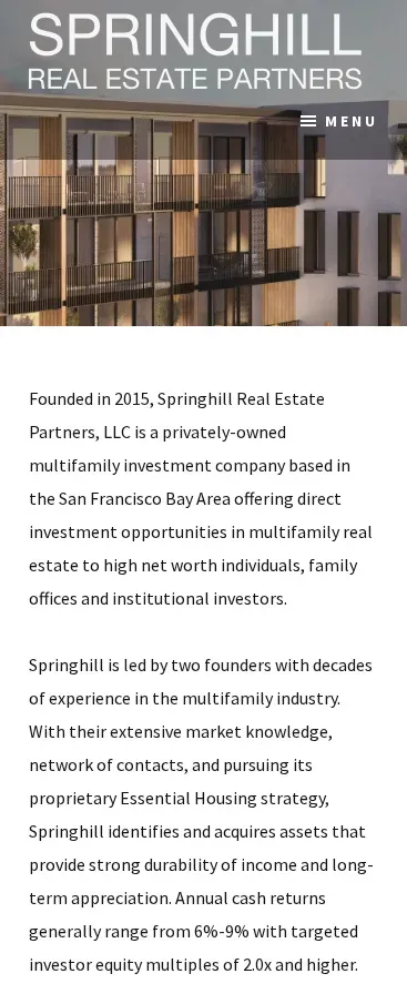 SPRINGHILL REAL ESTATE PARTNERS 3