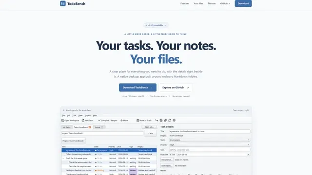 TODOBENCH: Home · Desktop