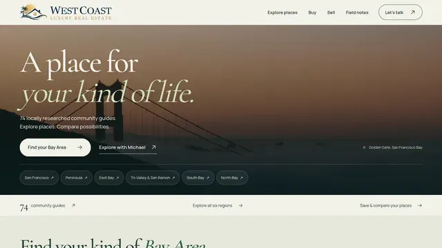 WEST COAST LUXURY REAL ESTATE: Home · Desktop